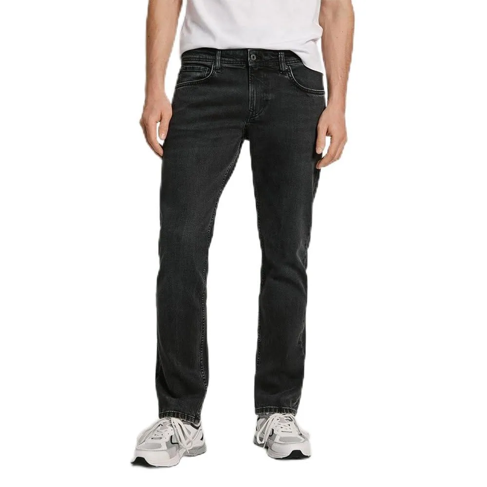 Pepe Jeans Byron Jeans Uomo 36W/30L Blu Dritto Rigido