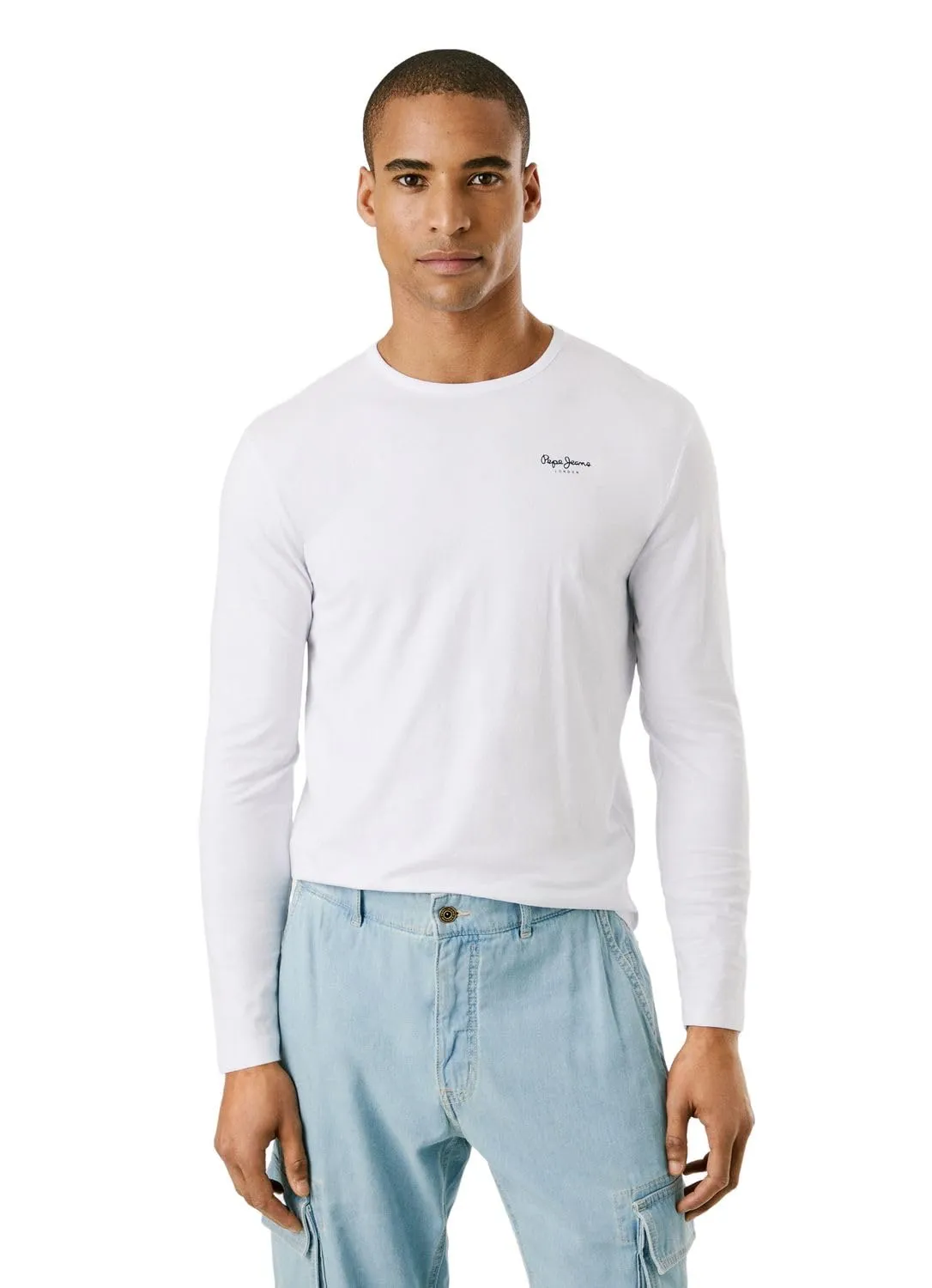 Pepe Jeans Original Basic maglia uomo slim maniche lunghe