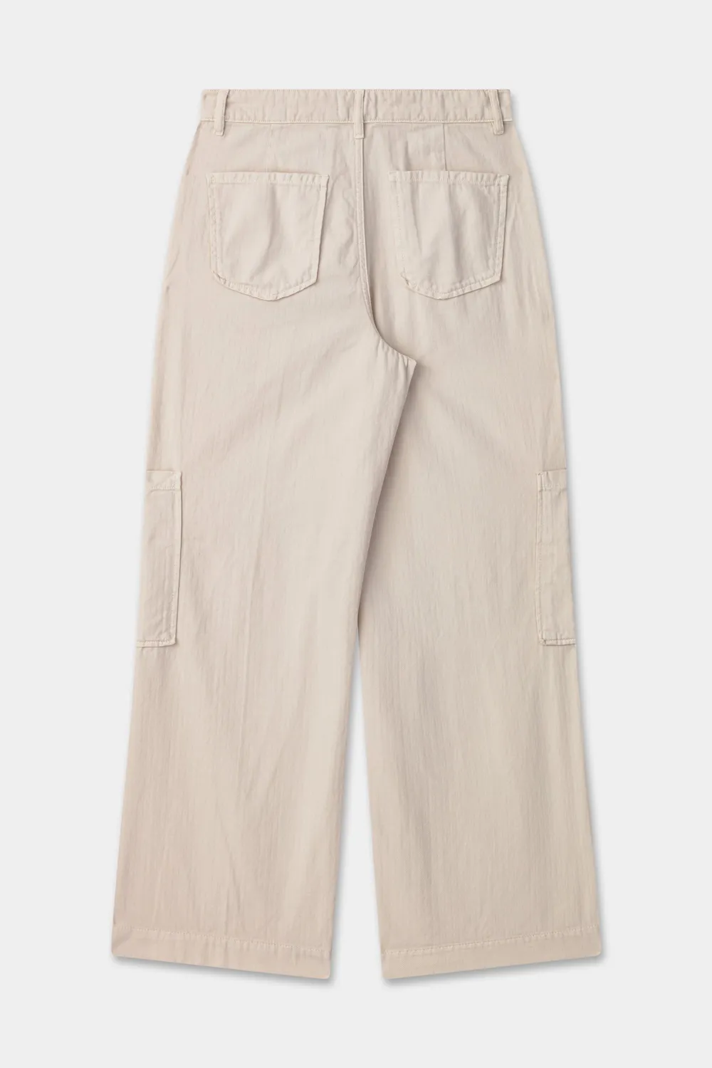 acquaverde Sander pantalone chevron cream vita alta