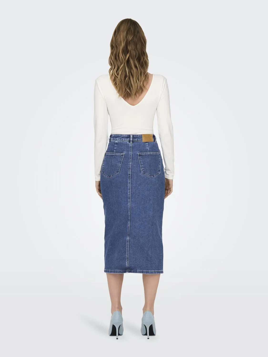 Only OnlSiri gonna denim donna Medium Blue Denim M midi