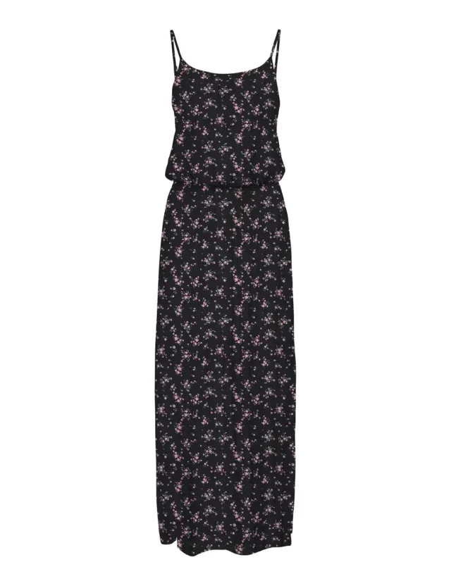 ONLY Onlnova Life Vis Strap abito maxi nero L