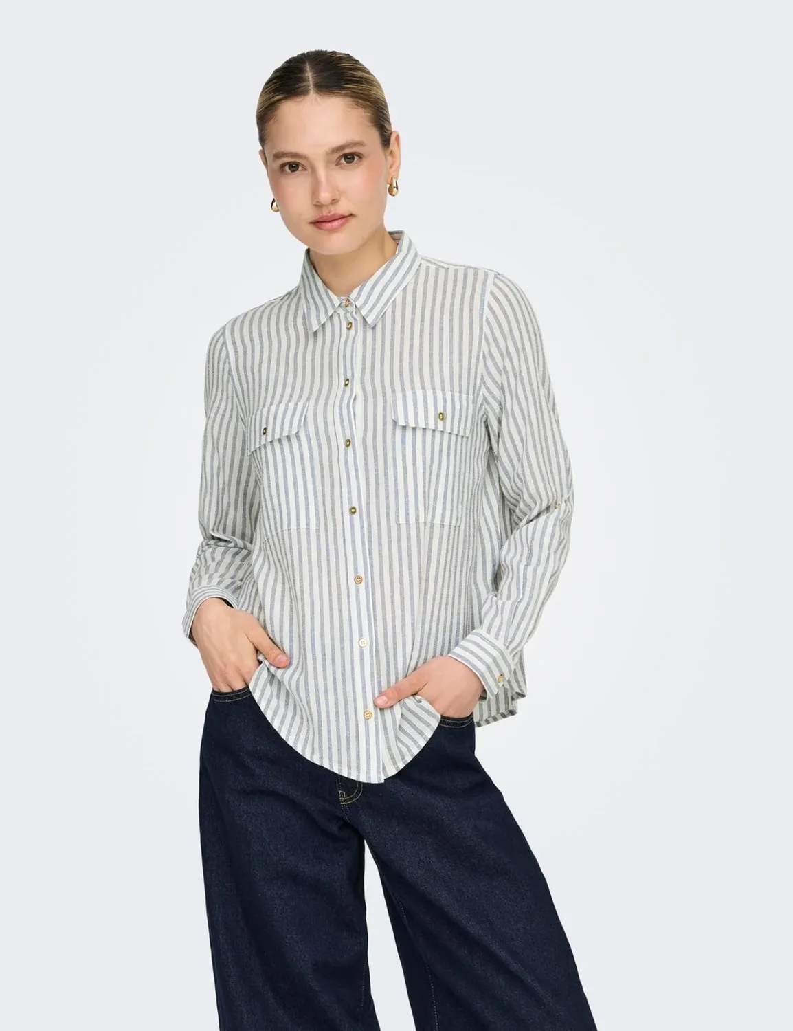 ONLY ONLWendy camicia taglia L bianca
