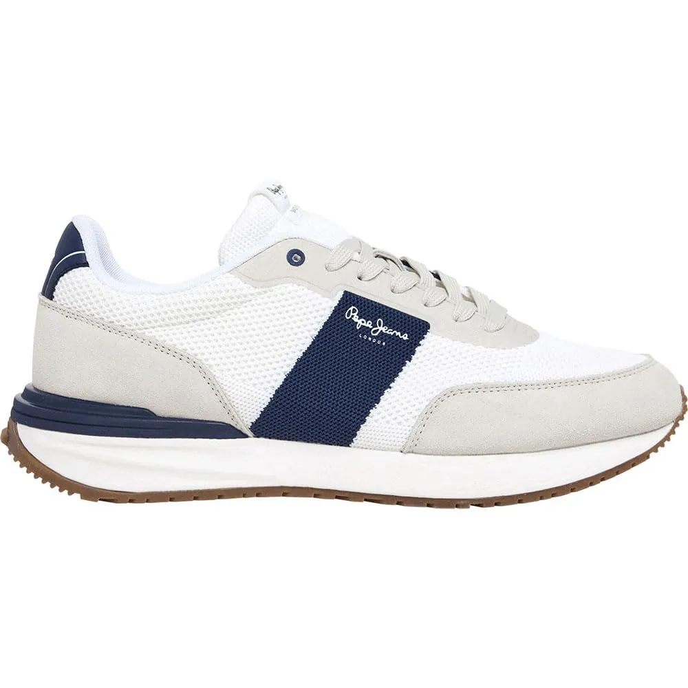 Pepe Jeans Buster Knit Sneakers Uomo Bianche memory foam