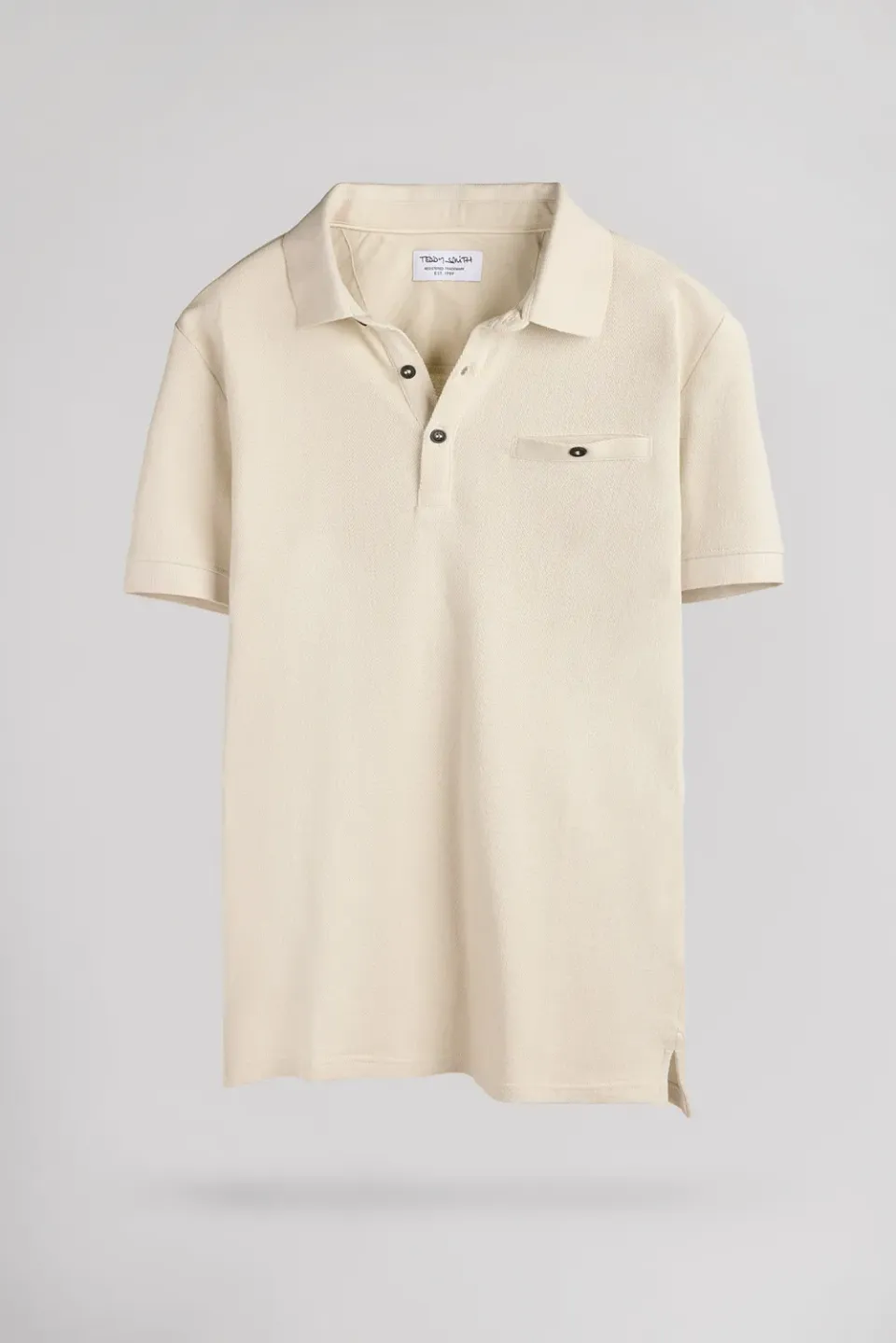 Teddy Smith P-Wesley MC polo uomo Cream cotone