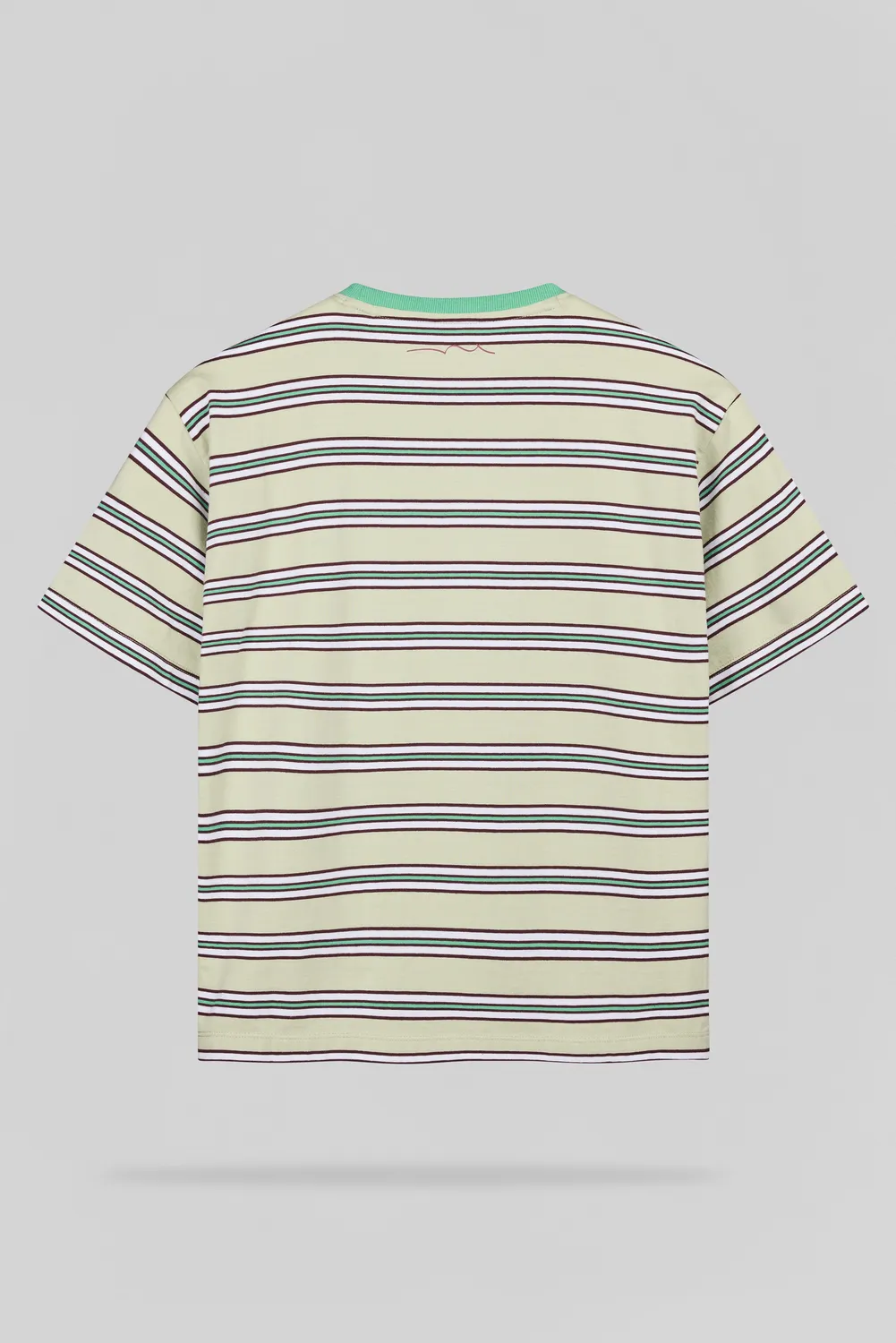 Teddy Smith T-Stripy JR t-shirt ragazzo righe verde nacre
