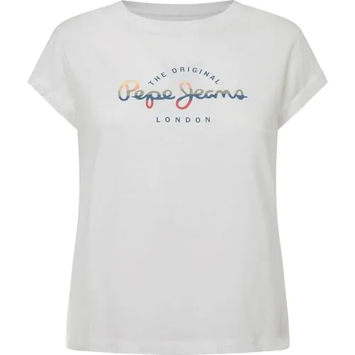 Pepe Jeans Evette t-shirt donna girocollo logo
