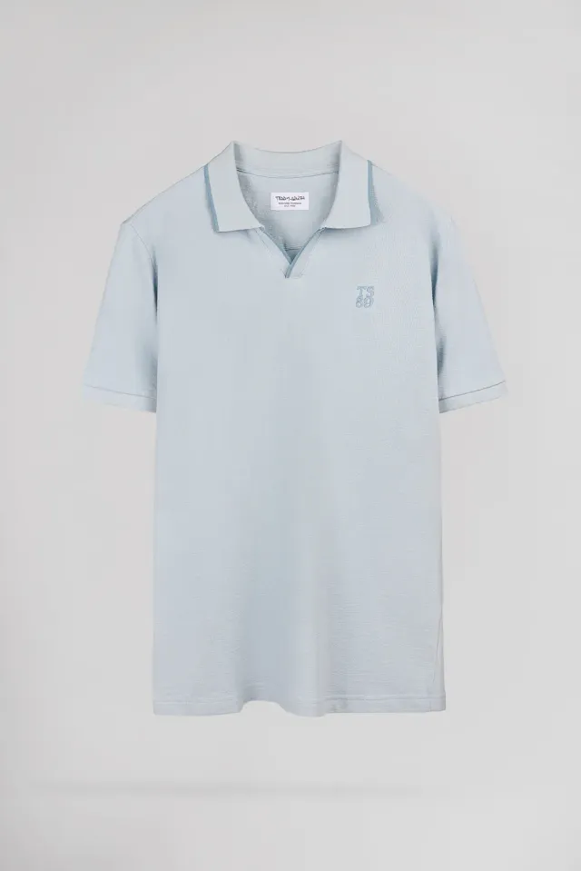 Teddy Smith P-Soner polo uomo azzurro pastello spugna