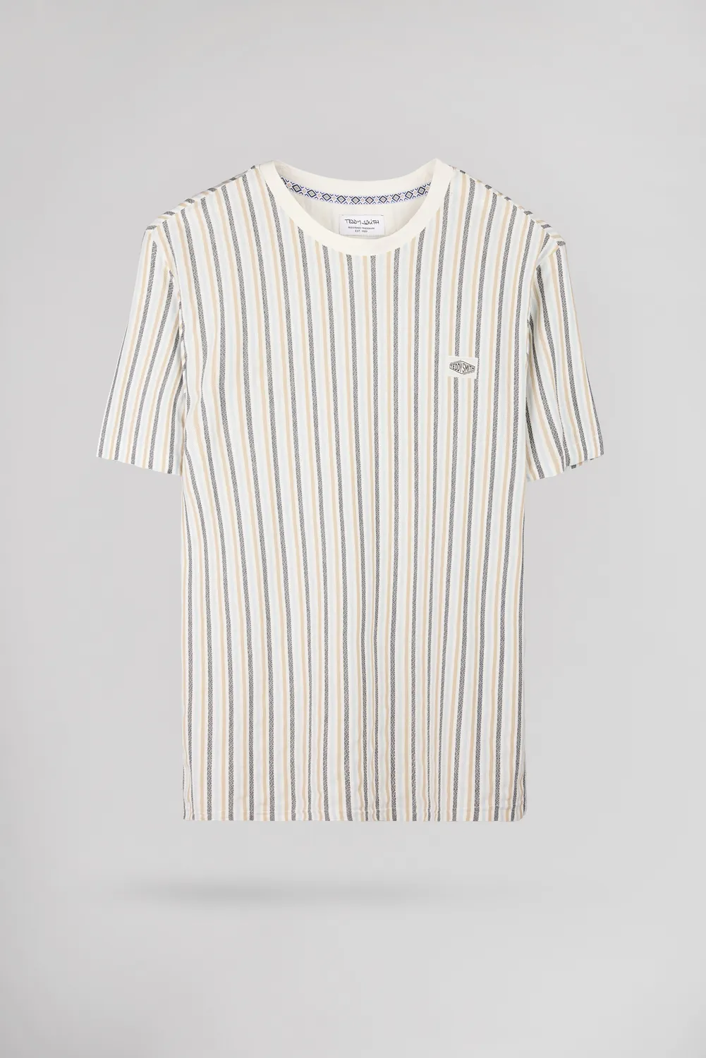 Teddy Smith T-Jacko MC Middle White t-shirt righe cotone