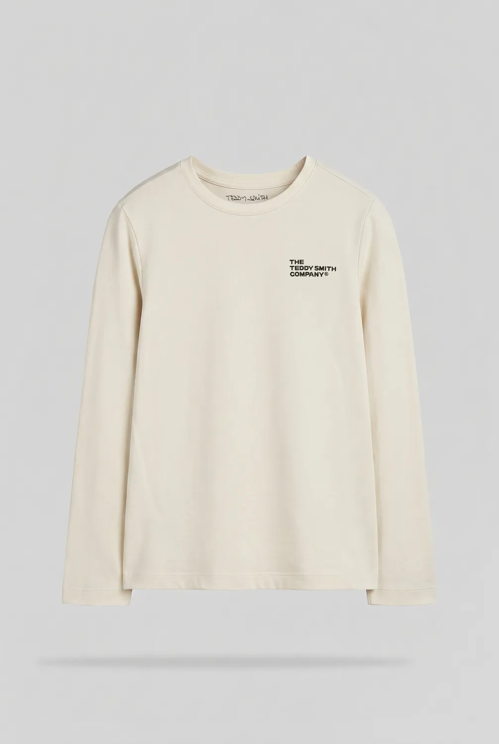 Teddy Smith T-Company ML Jr maglia maniche lunghe crema bimbo