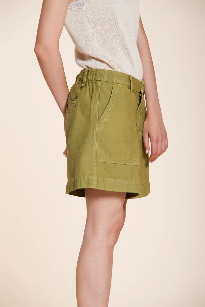 Mason's Dallas bermuda cargo donna cotone verde acido