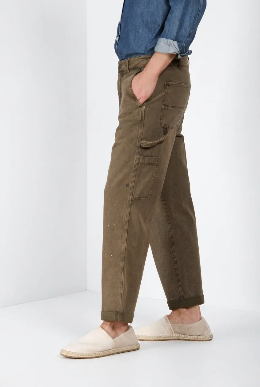 Mason's Dallas M74 pantalone cargo verde relaxed bull