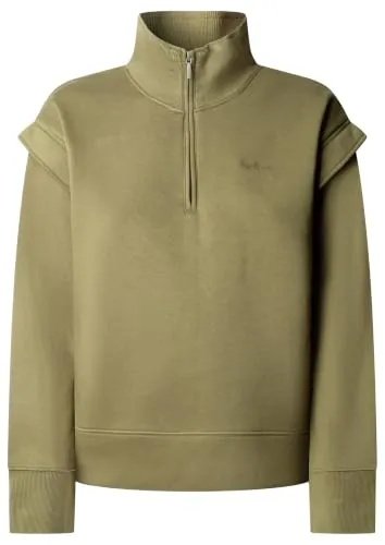 Pepe Jeans Signature Polo Sweat Polo Donna L Navy manica lunga
