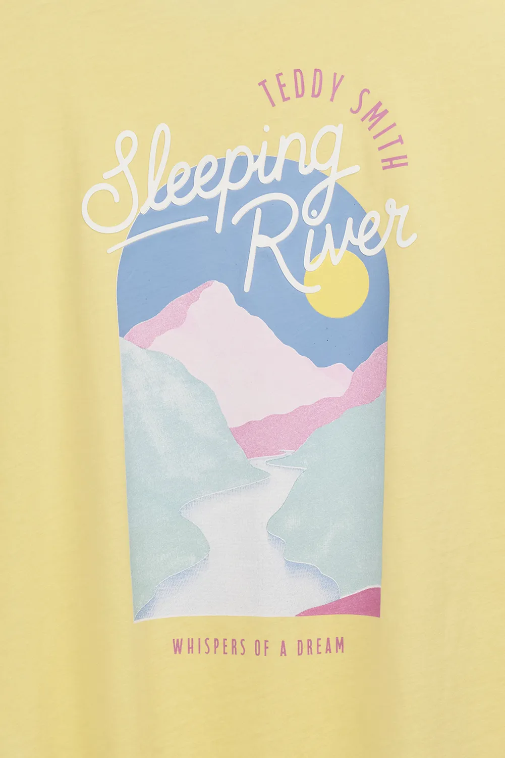Teddy Smith T-Monty MC t-shirt giallo citron relaxed