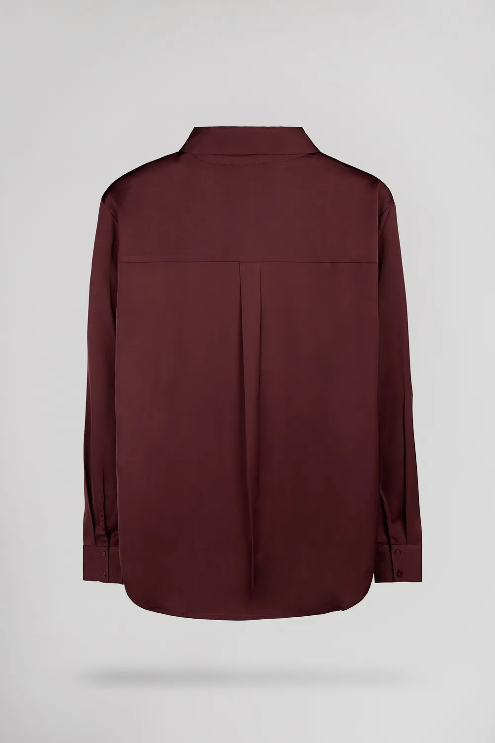 Teddy Smith C-Leo camicia satin bordeaux donna