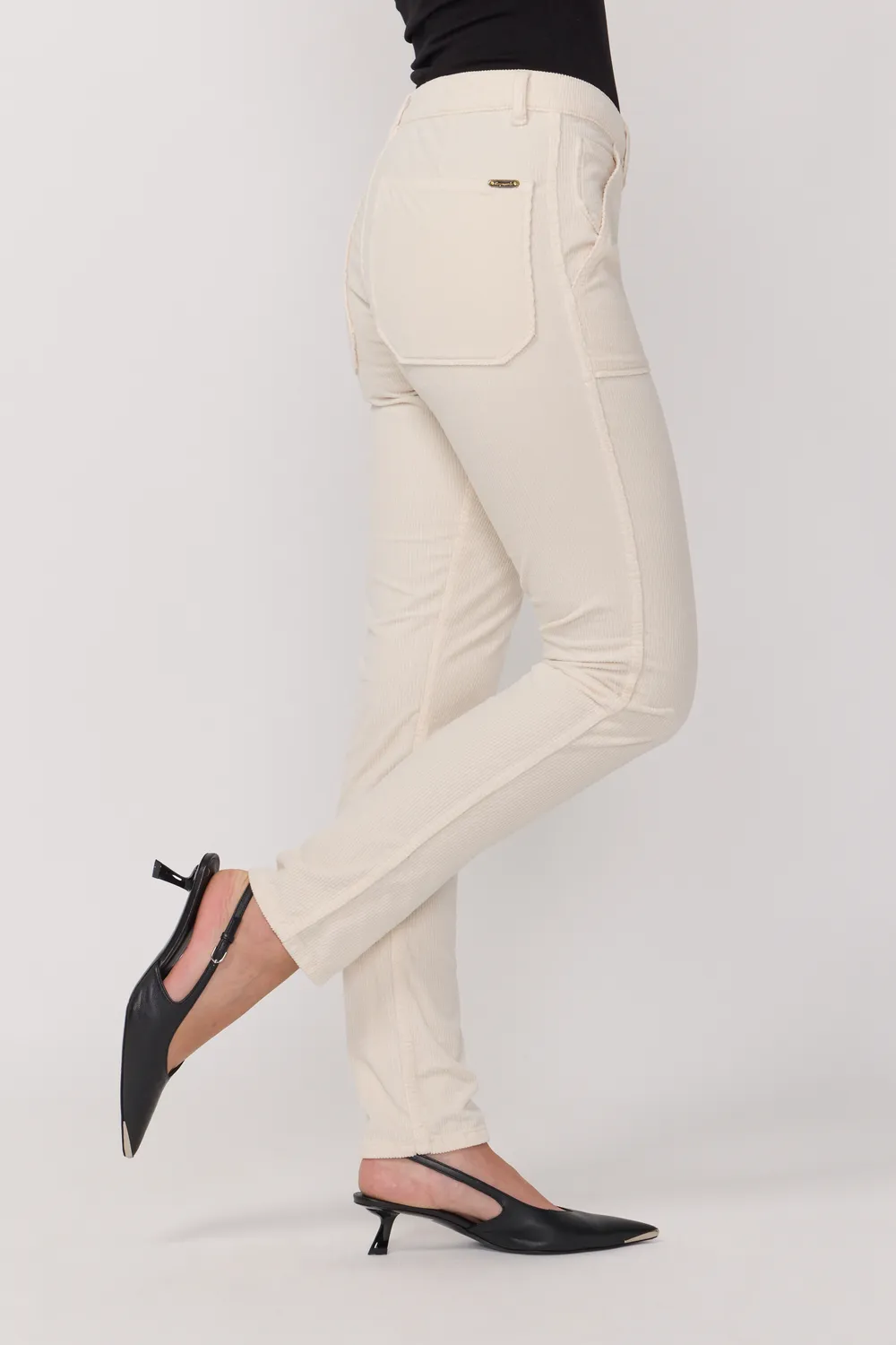 Acquaverde Pierce Pantaloni velluto Cream