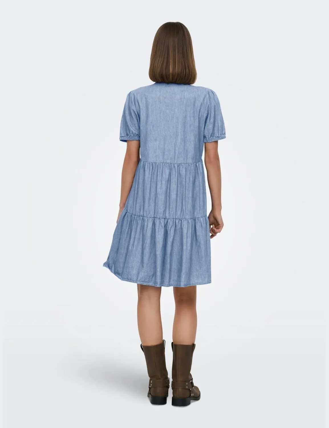 ONLY Onlnova Azure S/S Thea Dress Wvn vestito denim