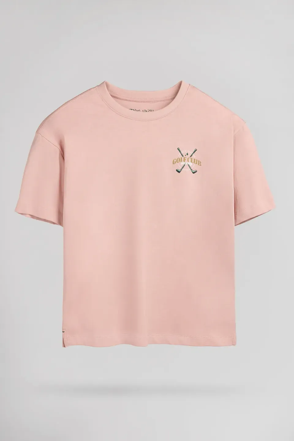 Teddy Smith T-Damien MC JR t-shirt rosa bambino cotone