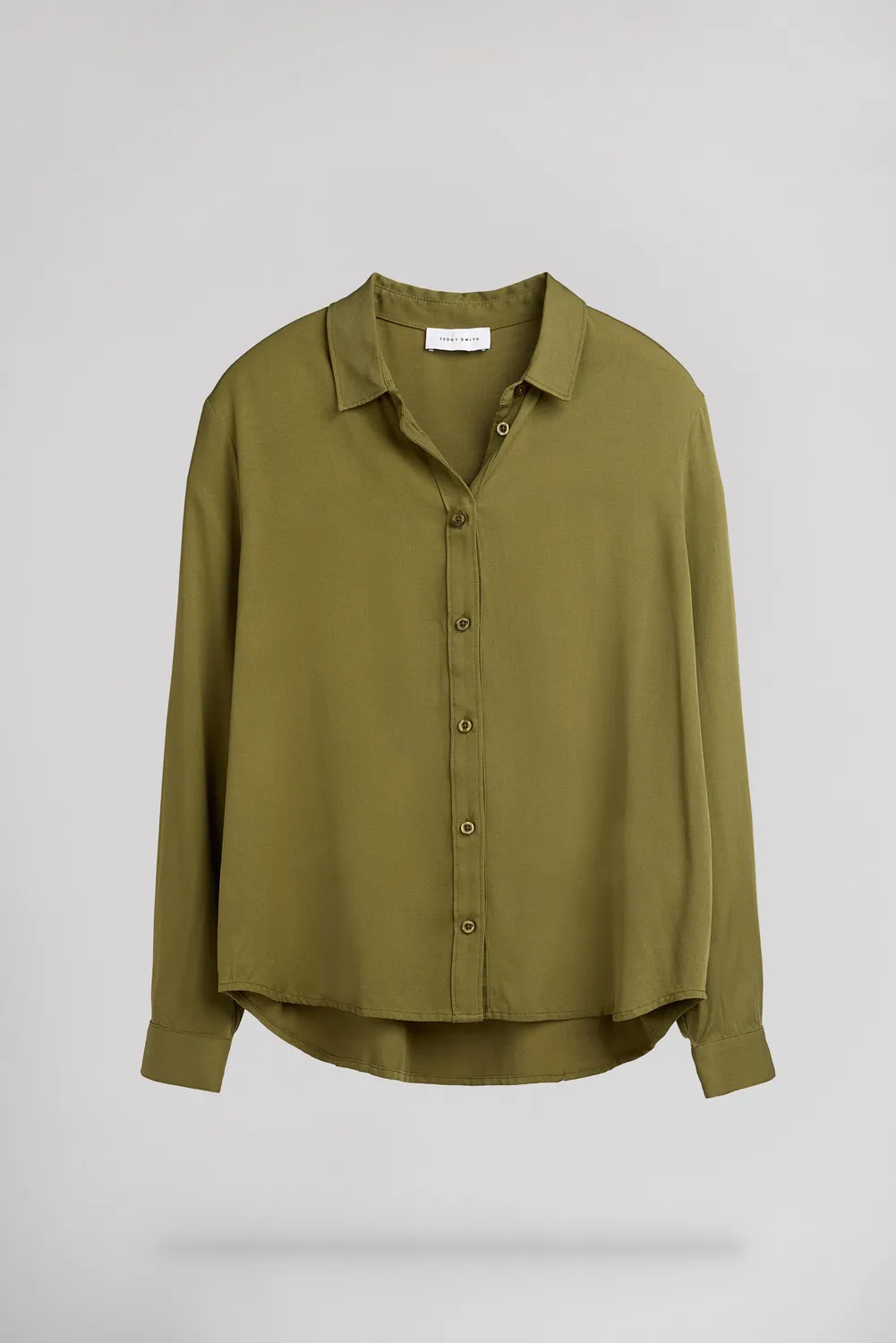 Teddy Smith C-Elisa Camicia Donna Verde Oliva Fluida