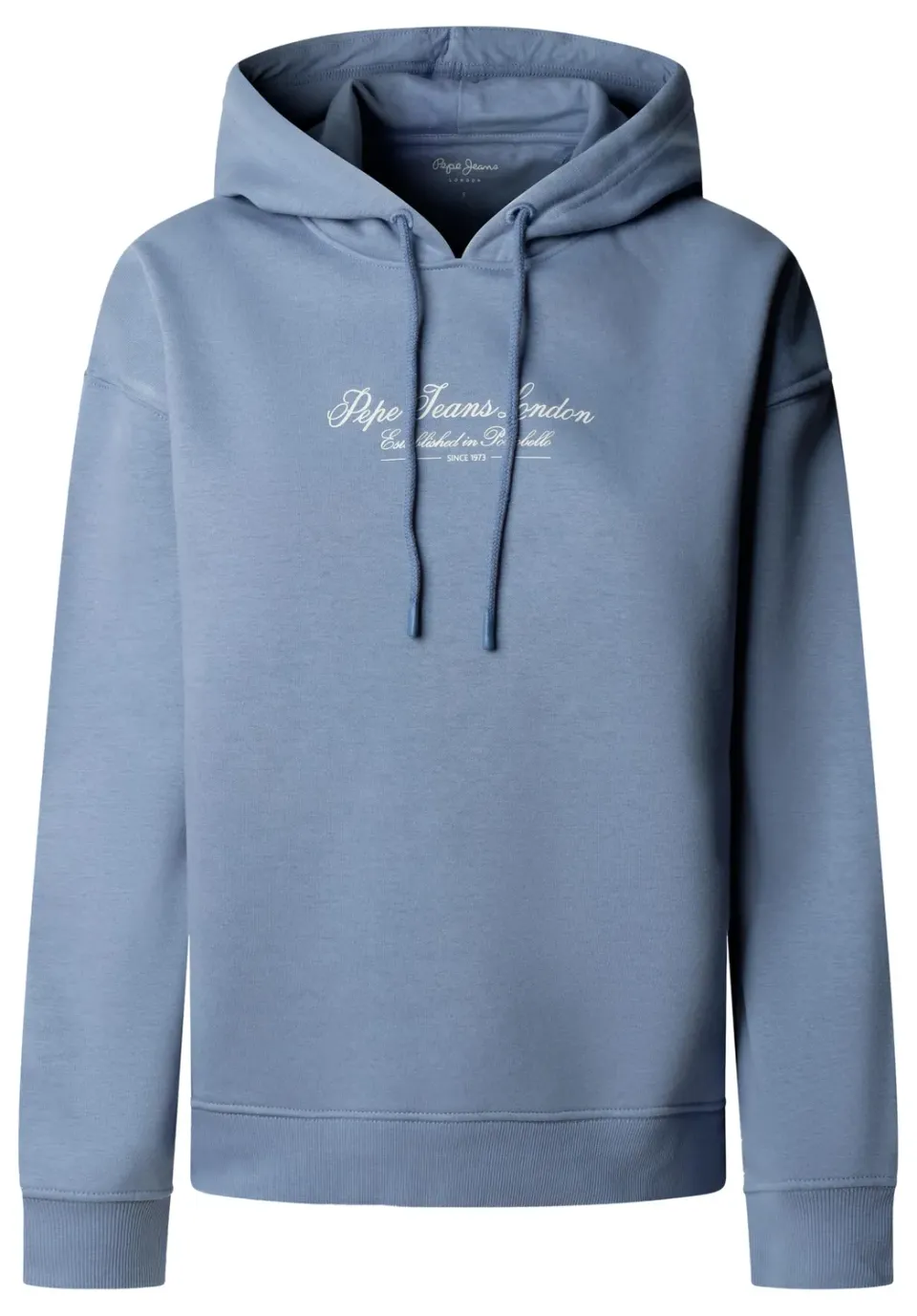 Pepe Jeans Center Logo Hoodie felpa donna cappuccio stampa