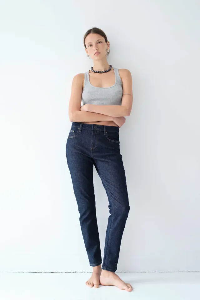acquaverde Crystal jeans slim Brut super stretch
