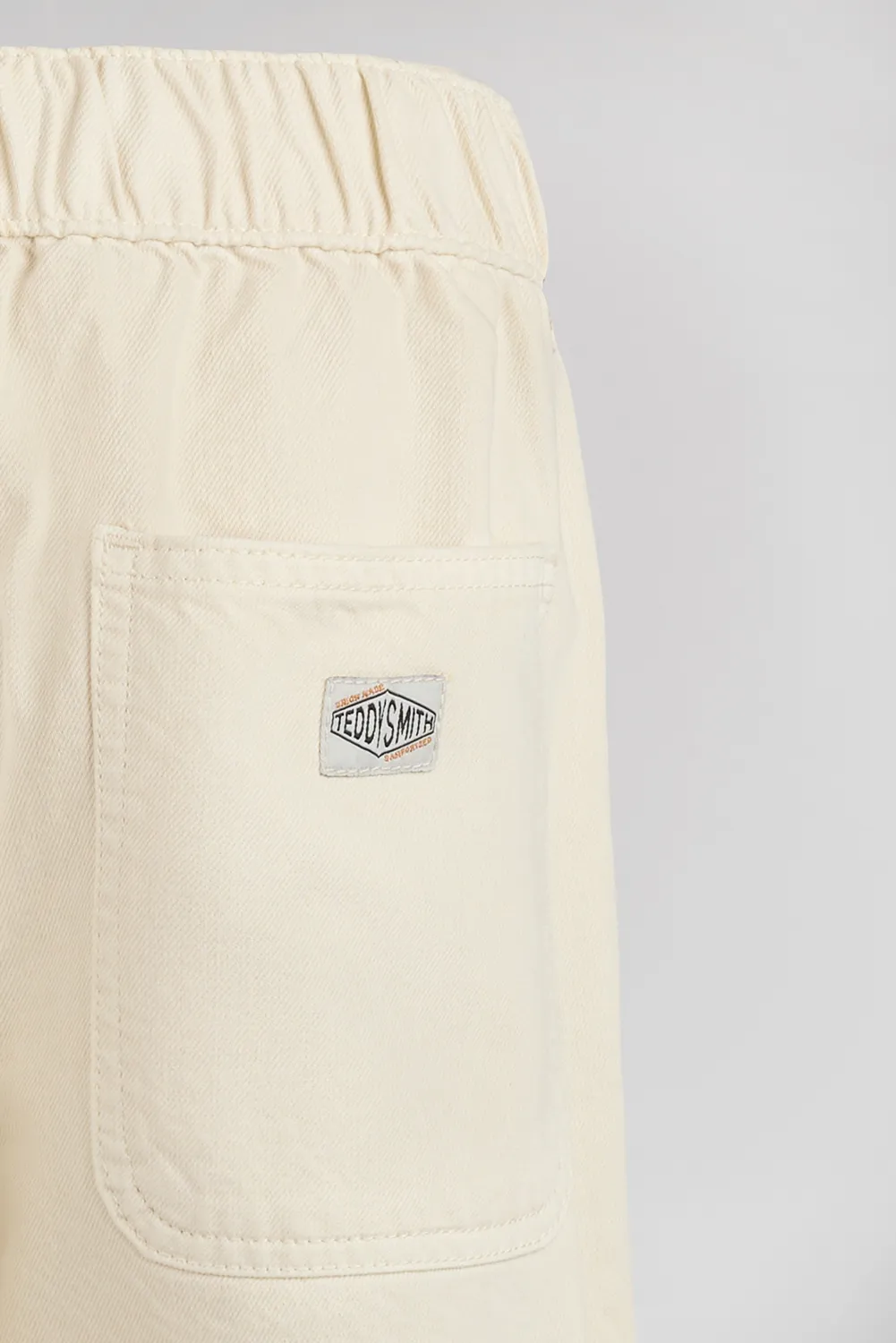 Teddy Smith P-Hunter JR jeans ragazzo cream puro cotone