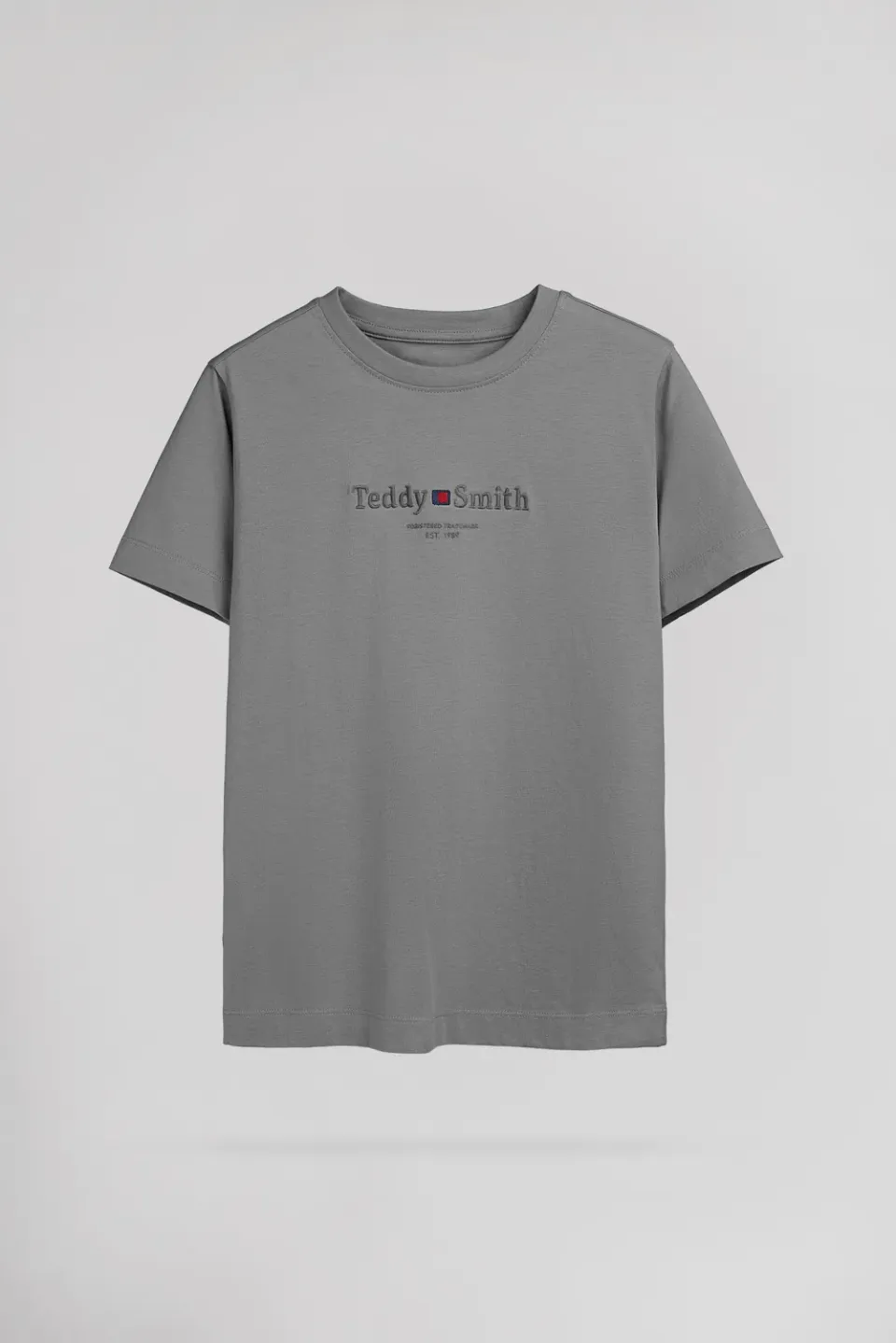 Teddy Smith T-Jim MC JR T-Shirt Bimbo Grigio