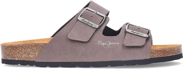 Pepe Jeans Bio Double Chicago Sandali Uomo Marrone sughero