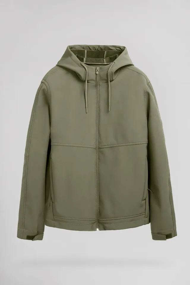 Teddy Smith B-Renzo giubbotto softshell kaki uomo pile