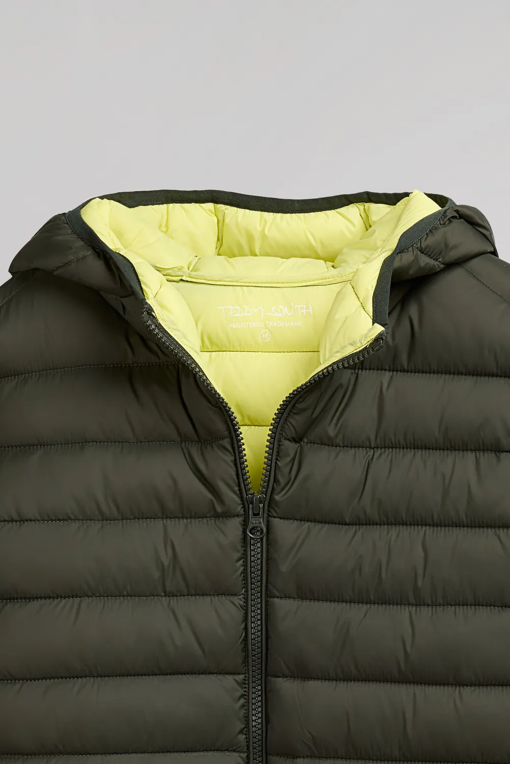 Teddy Smith Blighter piumino cappuccio Deep Kaki leggero