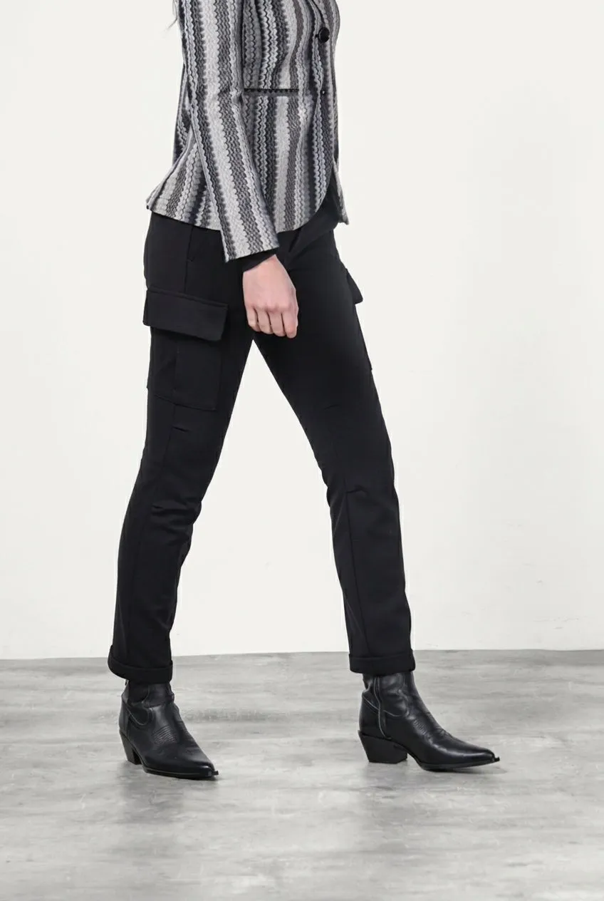 Mason's Chile City cargo donna nero jersey tecnico slim