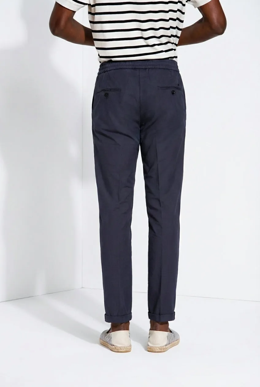 Mason's New York Sack pantalone jogger blu navy lyocell