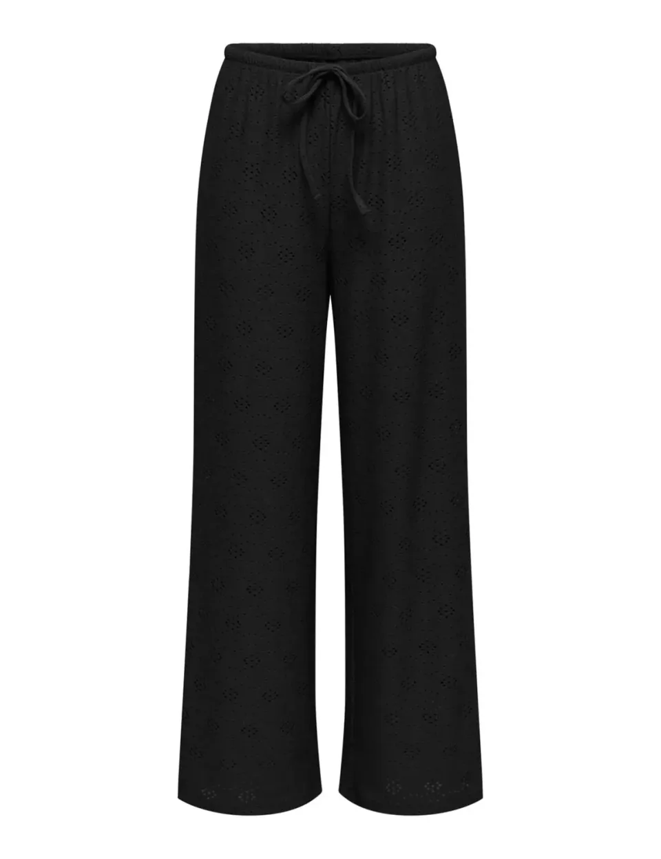 ONLY Onlsmilla Life Wide Tie Pant Jrs pantaloni XS nero gamba larga
