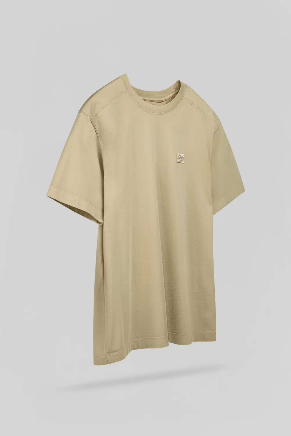 Teddy Smith T-Nateo t-shirt uomo beige cotone pesante