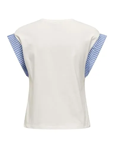 ONLY Onldawn Life top jersey scollo tondo S