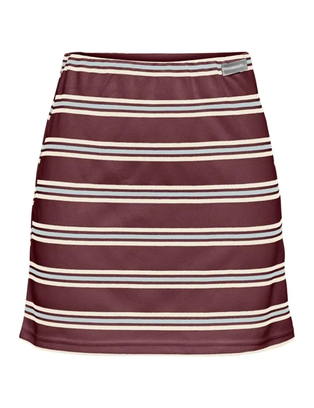 ONLY Onlevie JRS minigonna L rosso vino donna