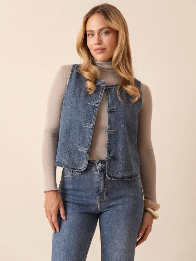 Oraije Mandarine giacca cotone blu stone S M L