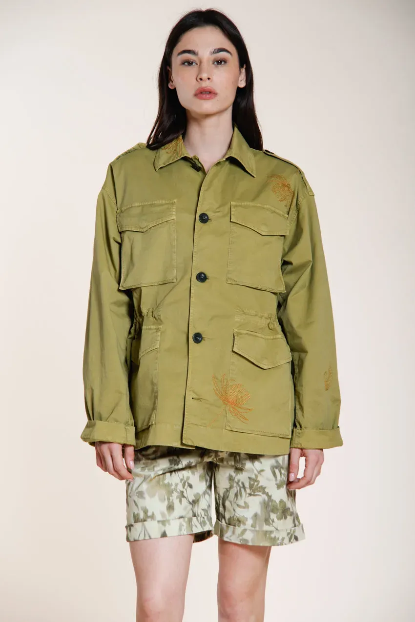 Mason's Florence New giubbotto donna twill verde acido fiori