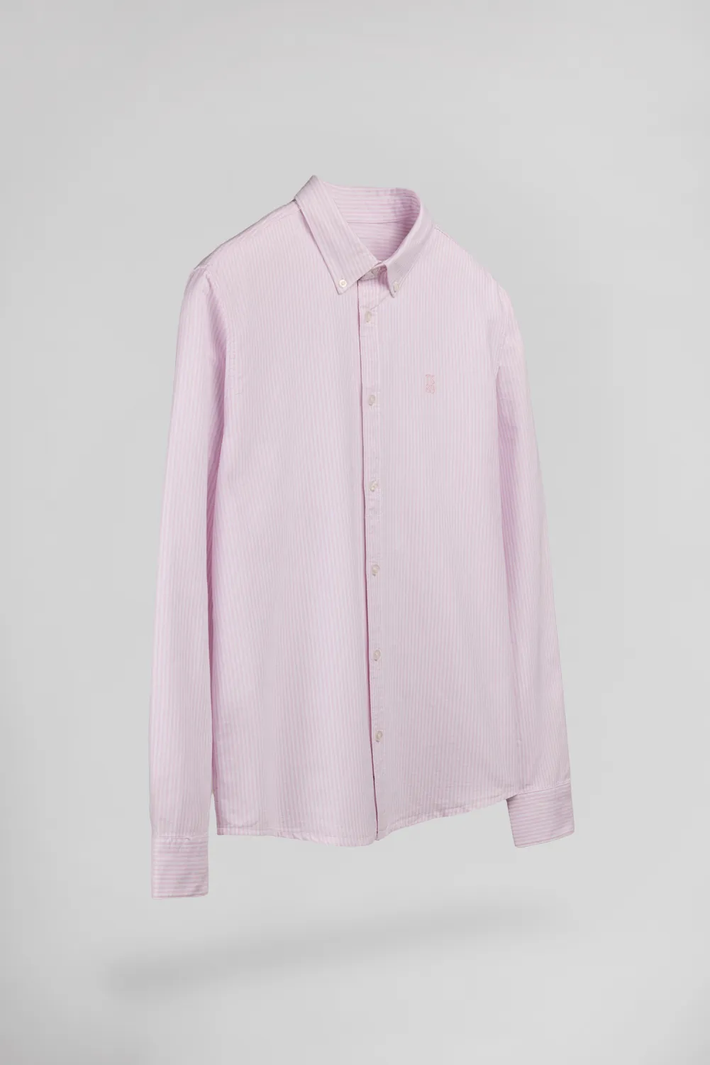 Teddy Smith C-Stanley ML camicia oxford rosa uomo