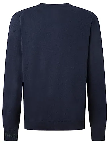 Pepe Jeans Andre V Neck maglione uomo L blu cotone