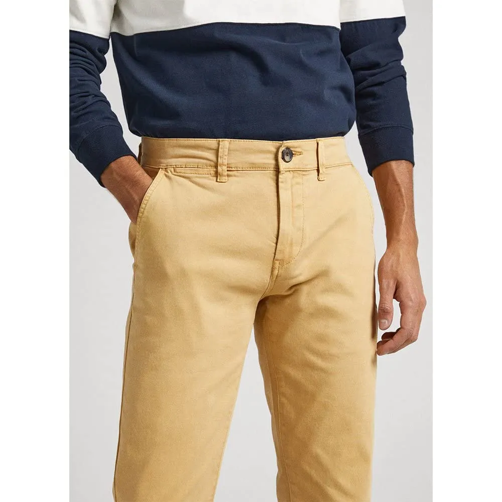Pepe Jeans Sloane pantaloni uomo slim cotone blu Dulwich