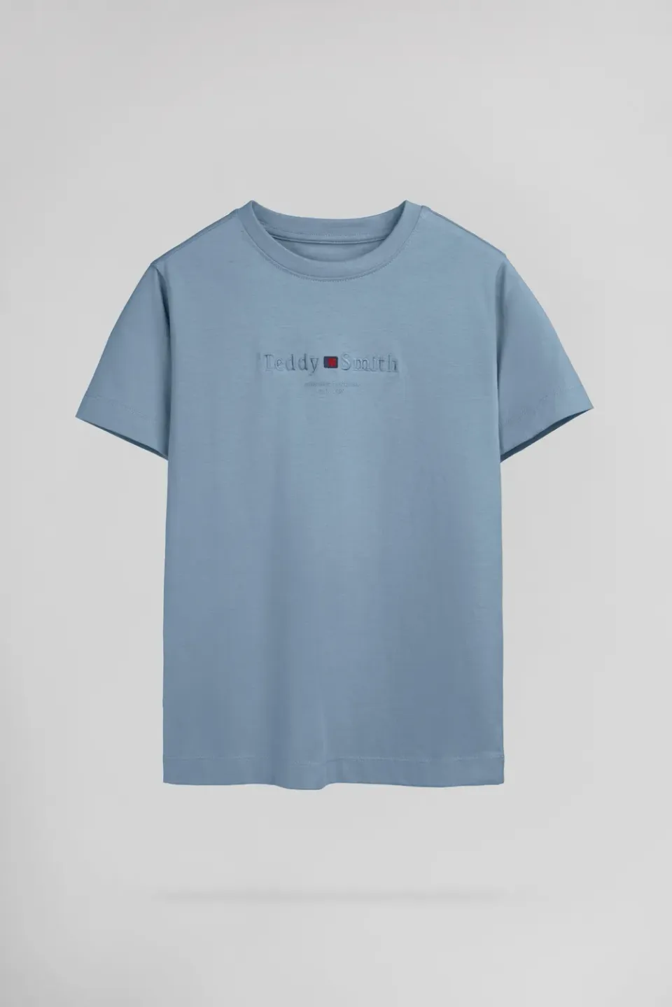 Teddy Smith T-Jim MC JR T-shirt blu bambino