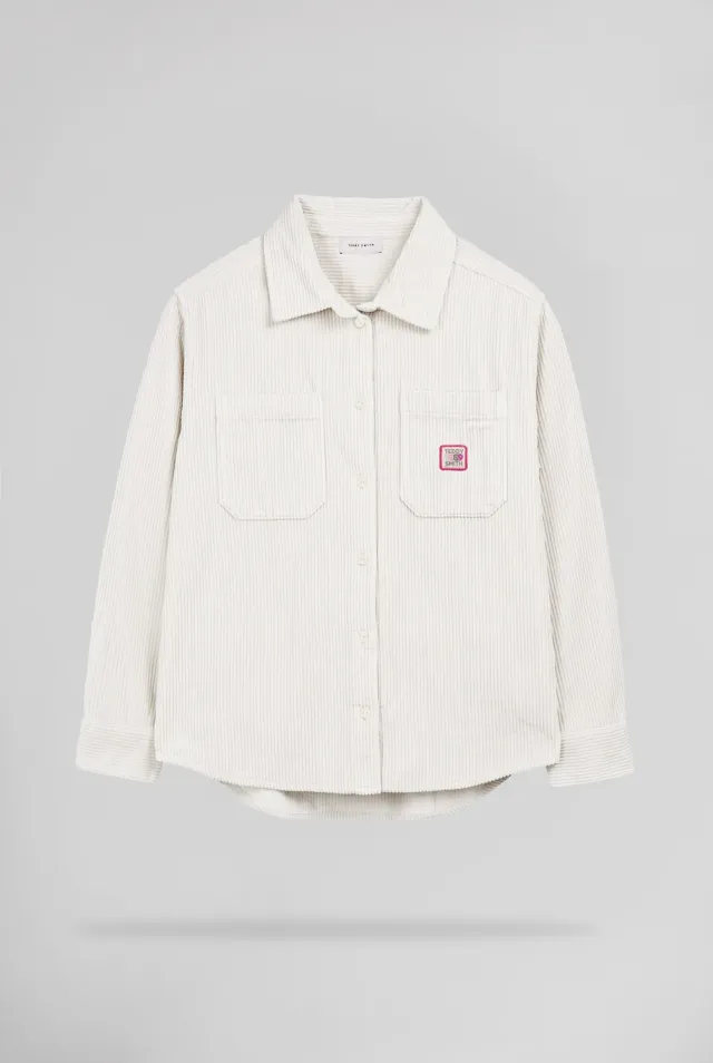 Teddy Smith C-Alia ML camicia donna Middle White velluto