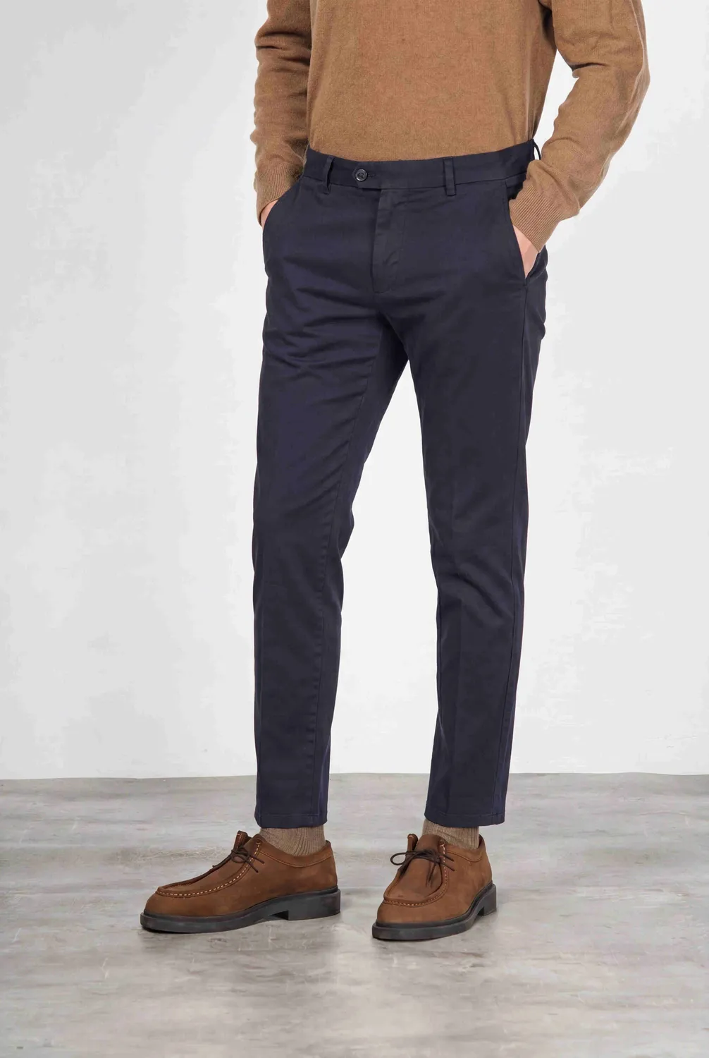 Mason's Torino Flex pantalone chino blu notte slim