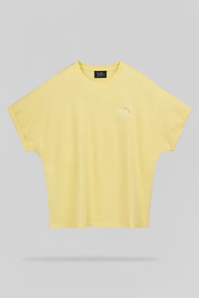 Teddy Smith T-Monty MC t-shirt giallo citron relaxed