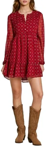 Pepe Jeans Plume mini abito donna M maniche lunghe