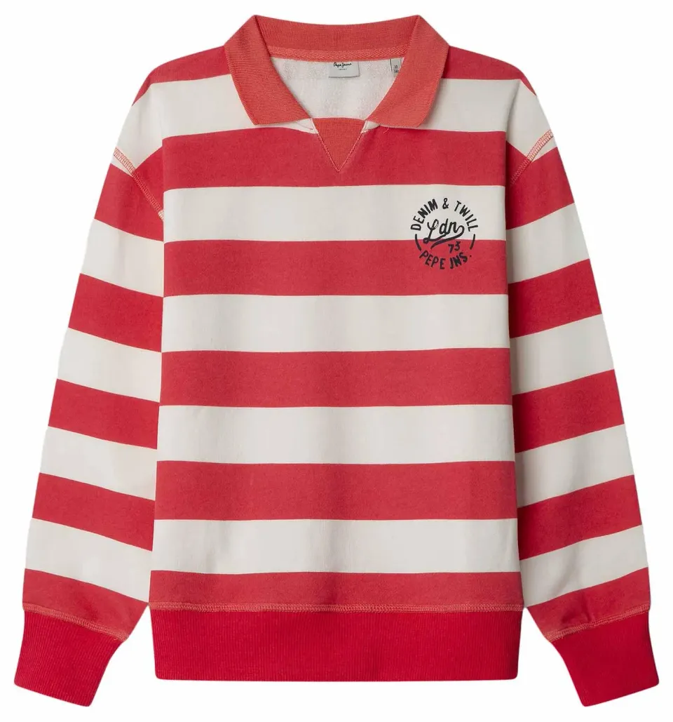 Pepe Jeans Ronnie Felpa Bambino 16 Anni Collo Polo