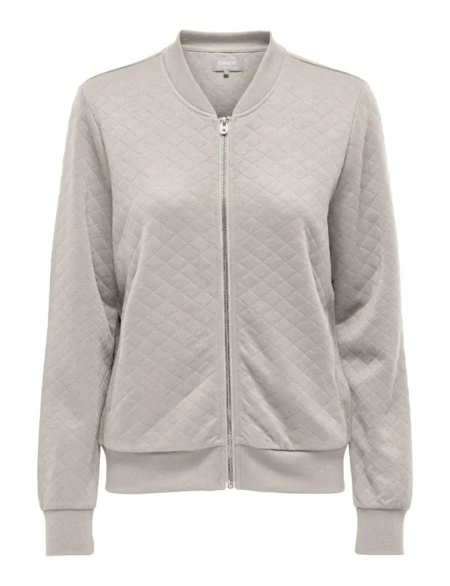 ONLY Onljoyce felpa bomber donna XL pumice stone