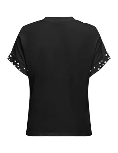 ONLY ONLOlivia Life top donna scollo tondo