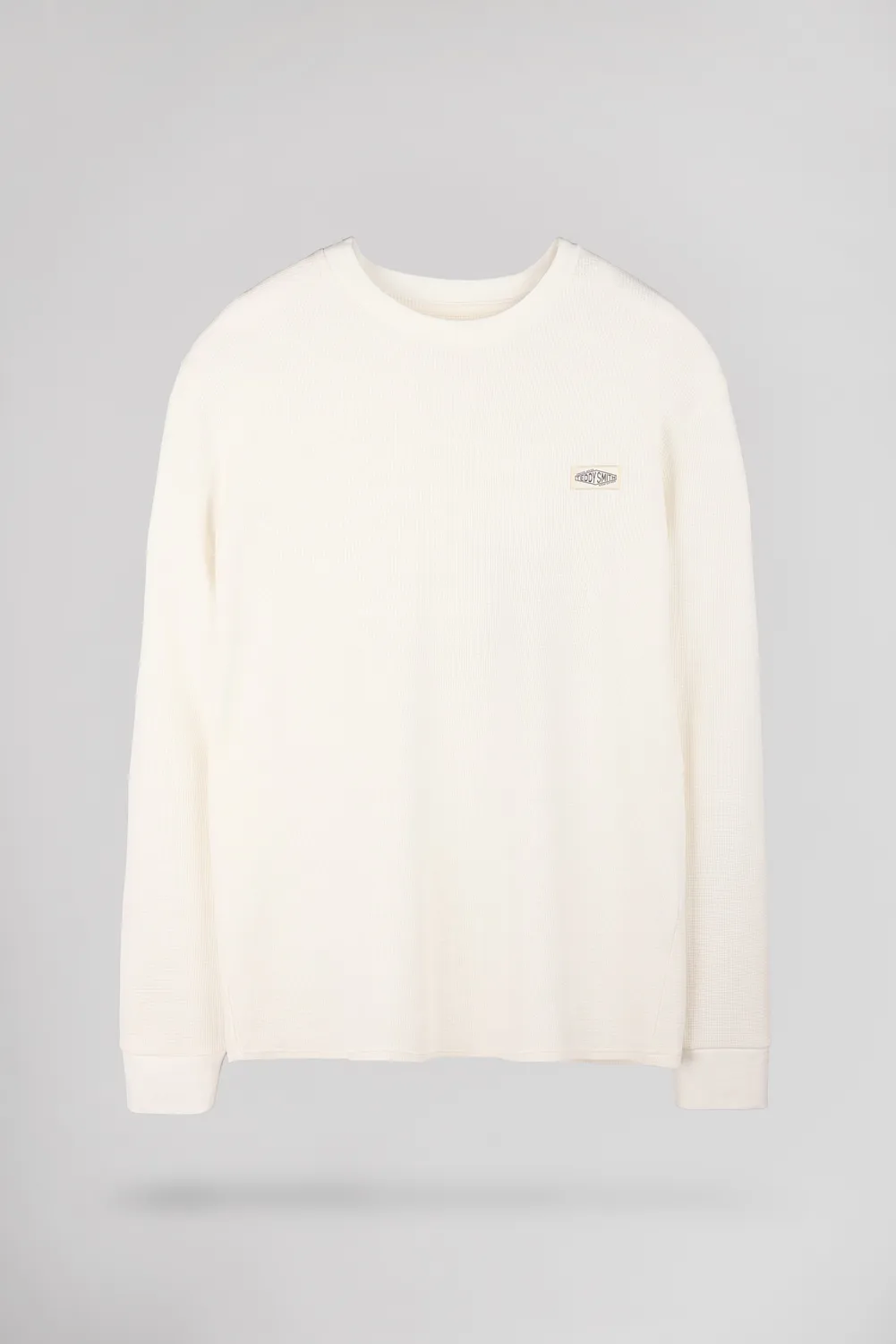 Teddy Smith T-Waffle ML T-shirt maniche lunghe Middle White waffle
