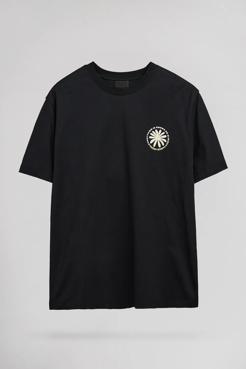 Teddy Smith Matteo MC t-shirt ampia nera stampa